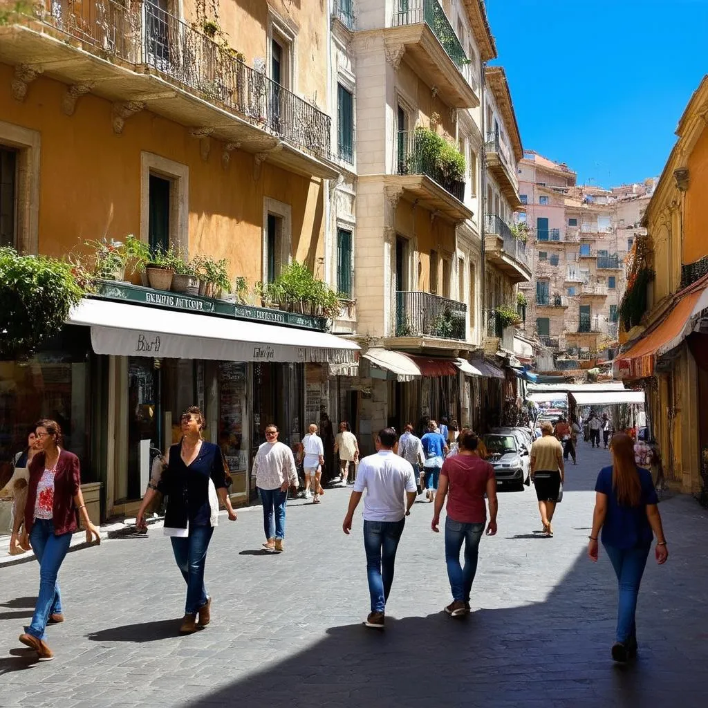 Naples Street Scene