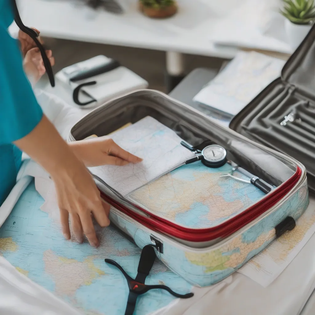 Nurse Packing Suitcase