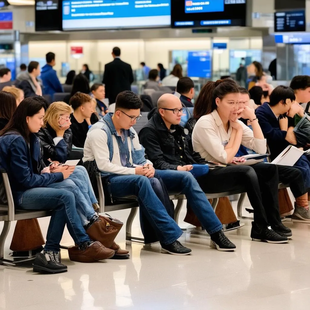 People Observing Each Other While Traveling