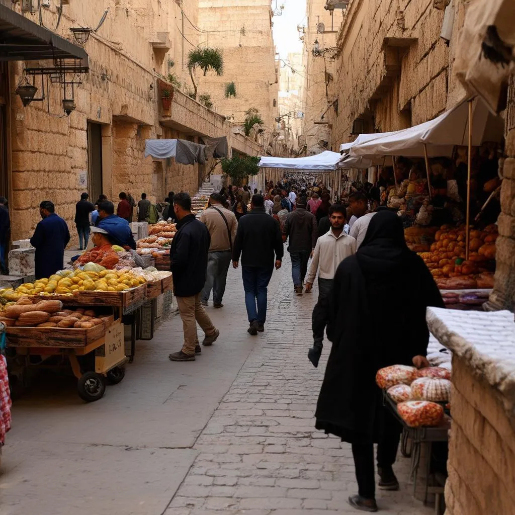 Old City Jerusalem Street Scene