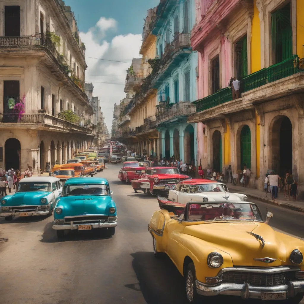 A street scene in Old Havana