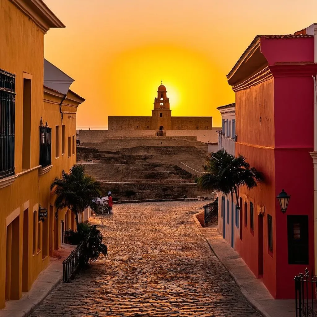 Sunset Over Old San Juan