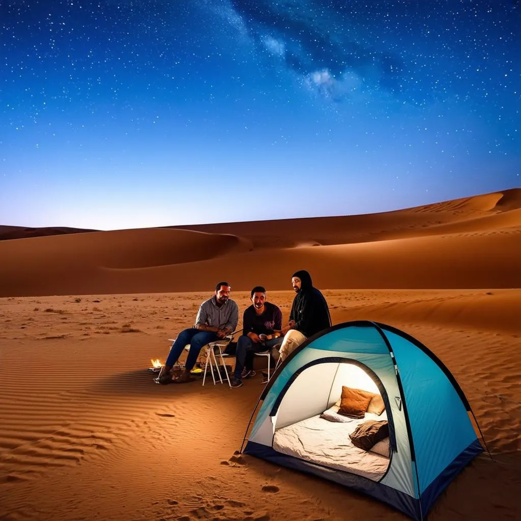 Camping in Oman Desert