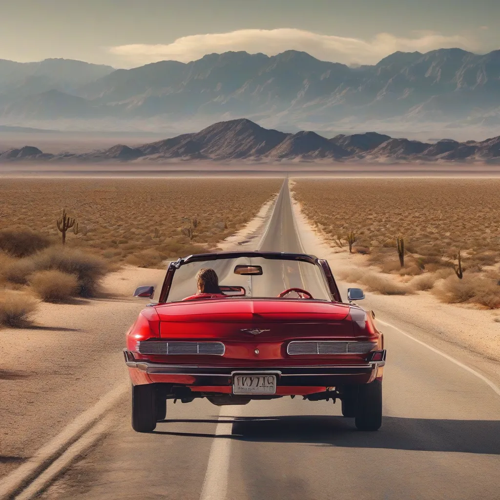 Car driving on an open road