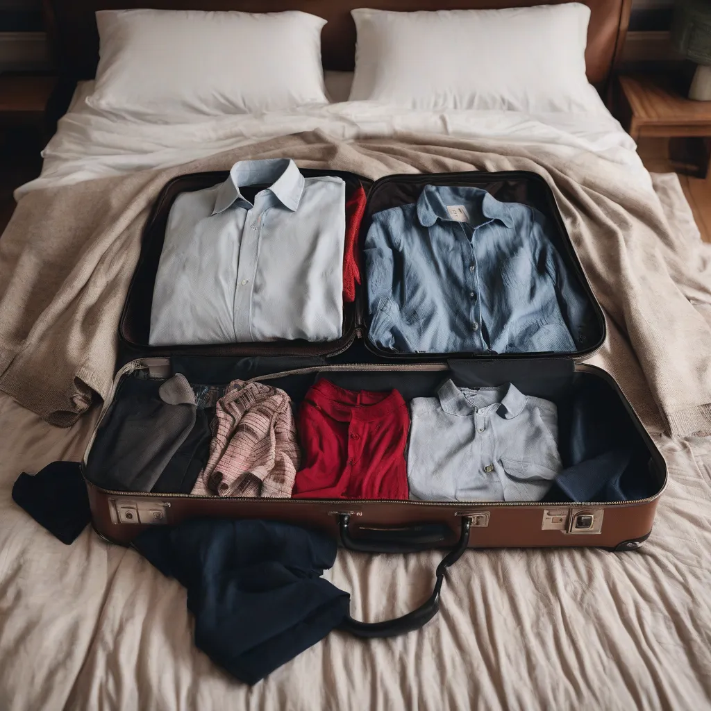 Suitcase on Bed