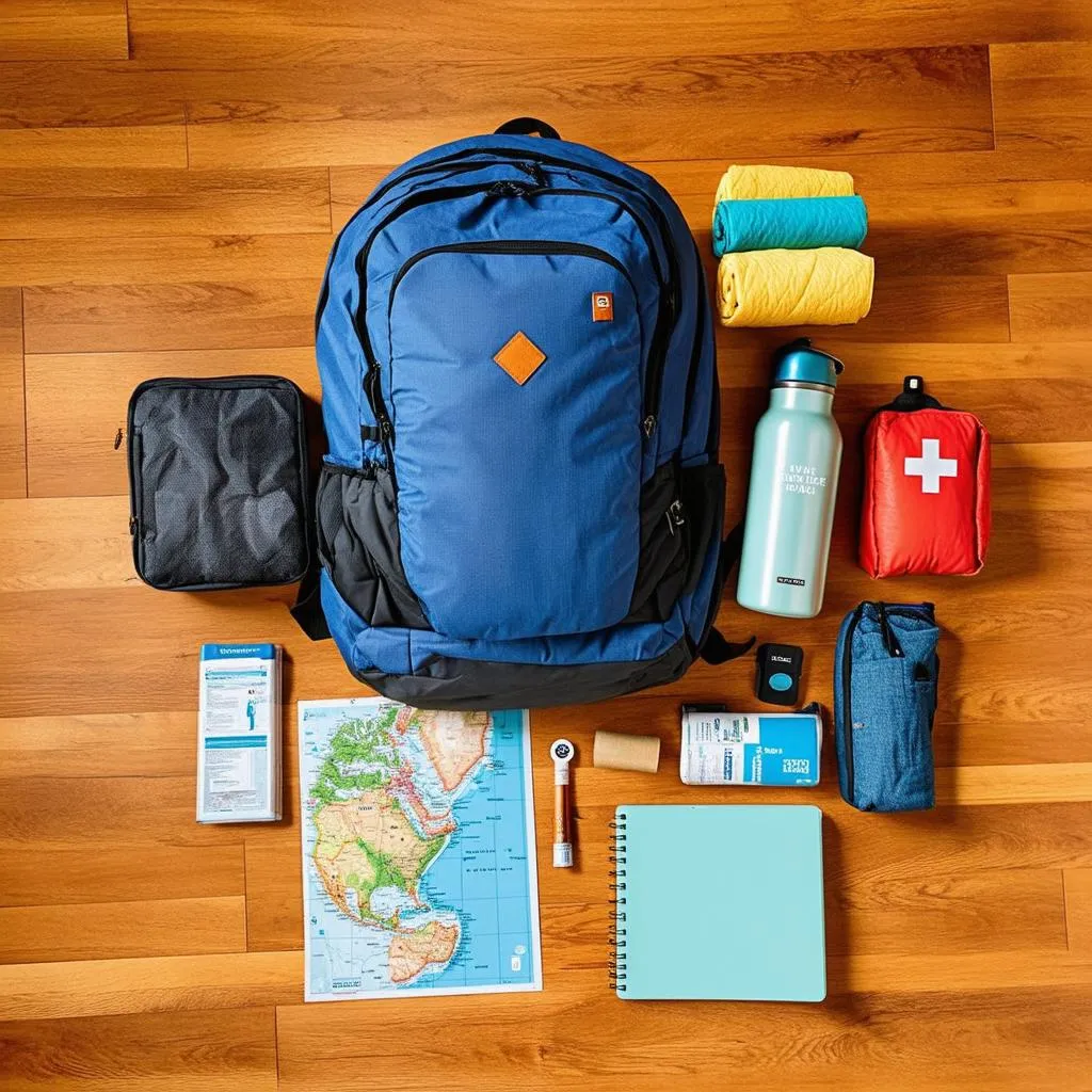 Organized Backpack Contents