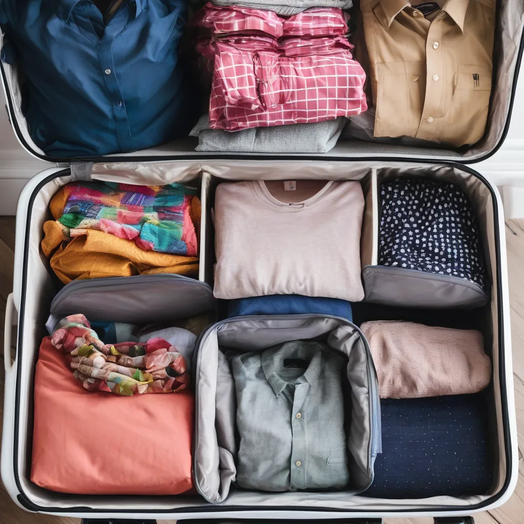 Packing cubes for wrinkle-free travel