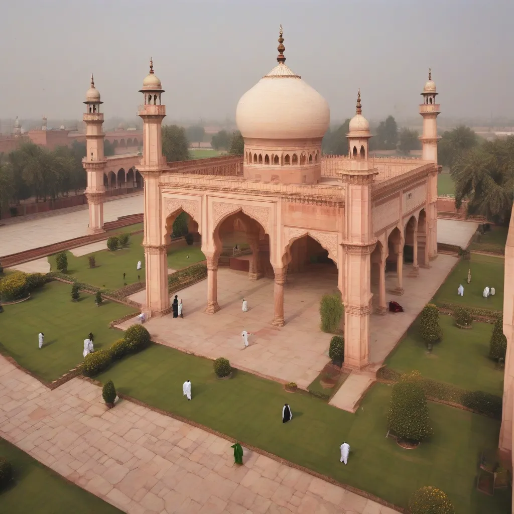 The grandeur of Badshahi Mosque