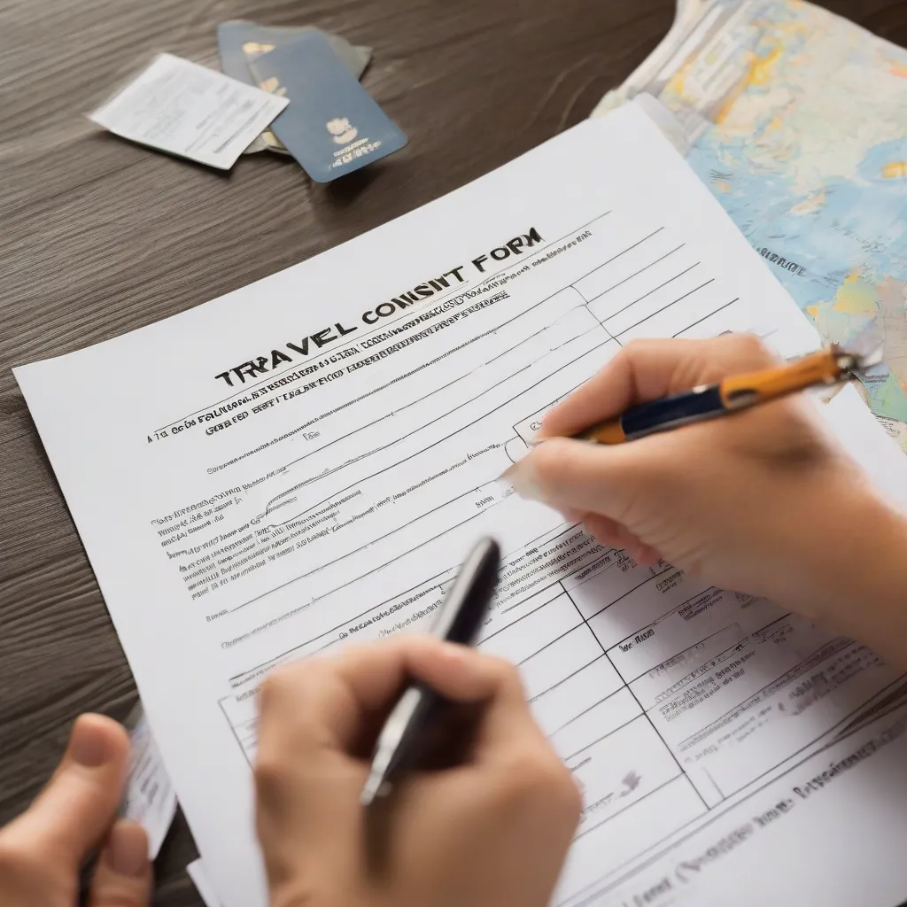 Parental Consent Form for Travel