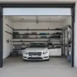 Car Parked in Garage