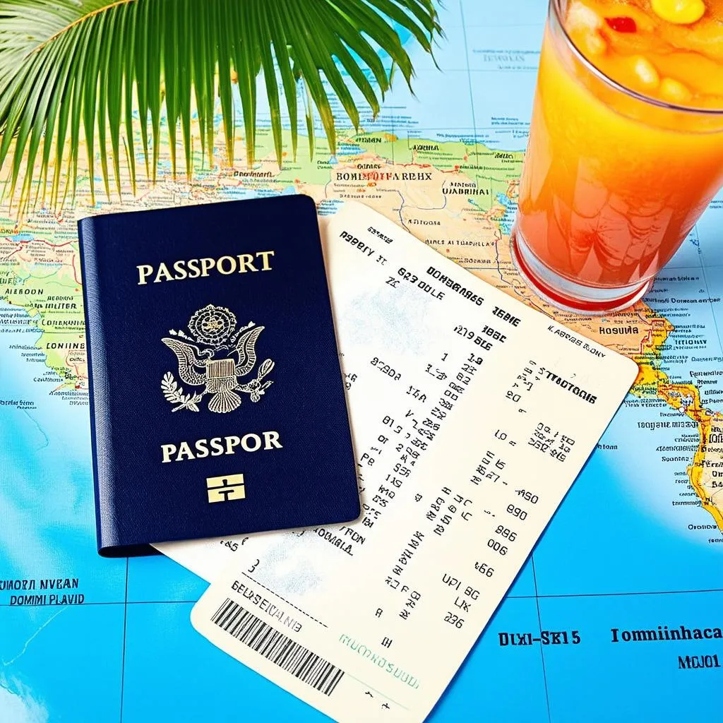 Passport and Plane Ticket