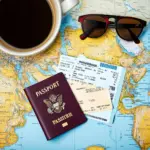 Travel Documents and Plane Ticket