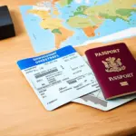 Passport and Plane Ticket