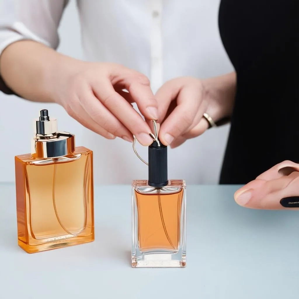 Transferring Perfume to Travel Bottles