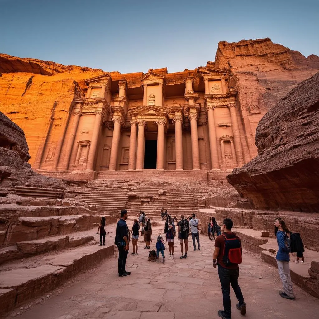 Petra Treasury at Sunset