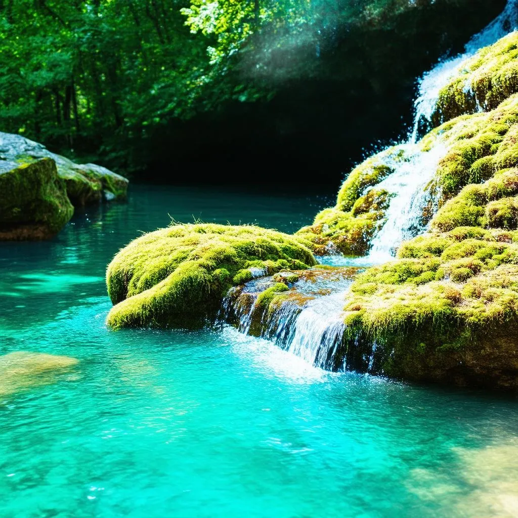 Cascading Waterfalls at Plitvice Lakes National Park