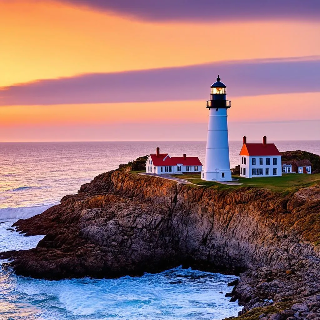 Portland Head Light at Sunset