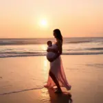 Pregnant Woman on Beach