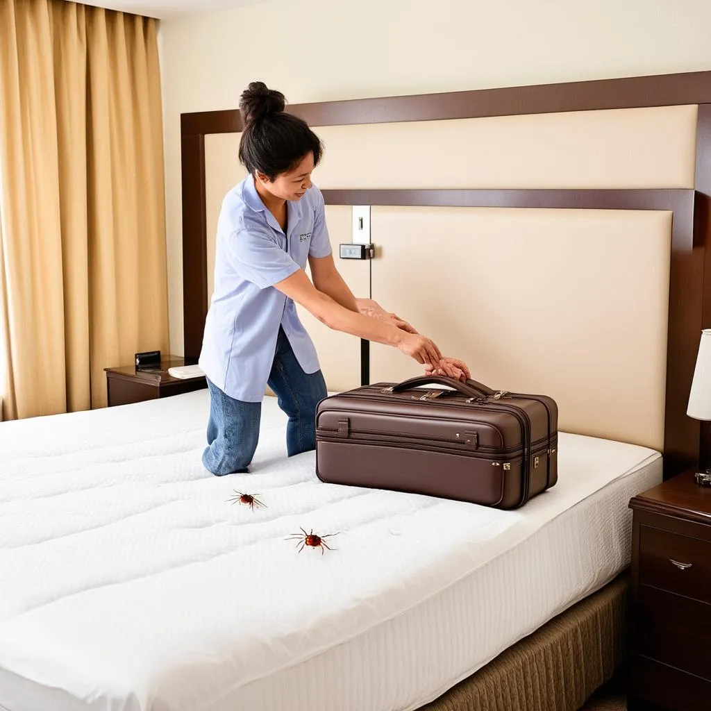 Preventing bed bugs while traveling.