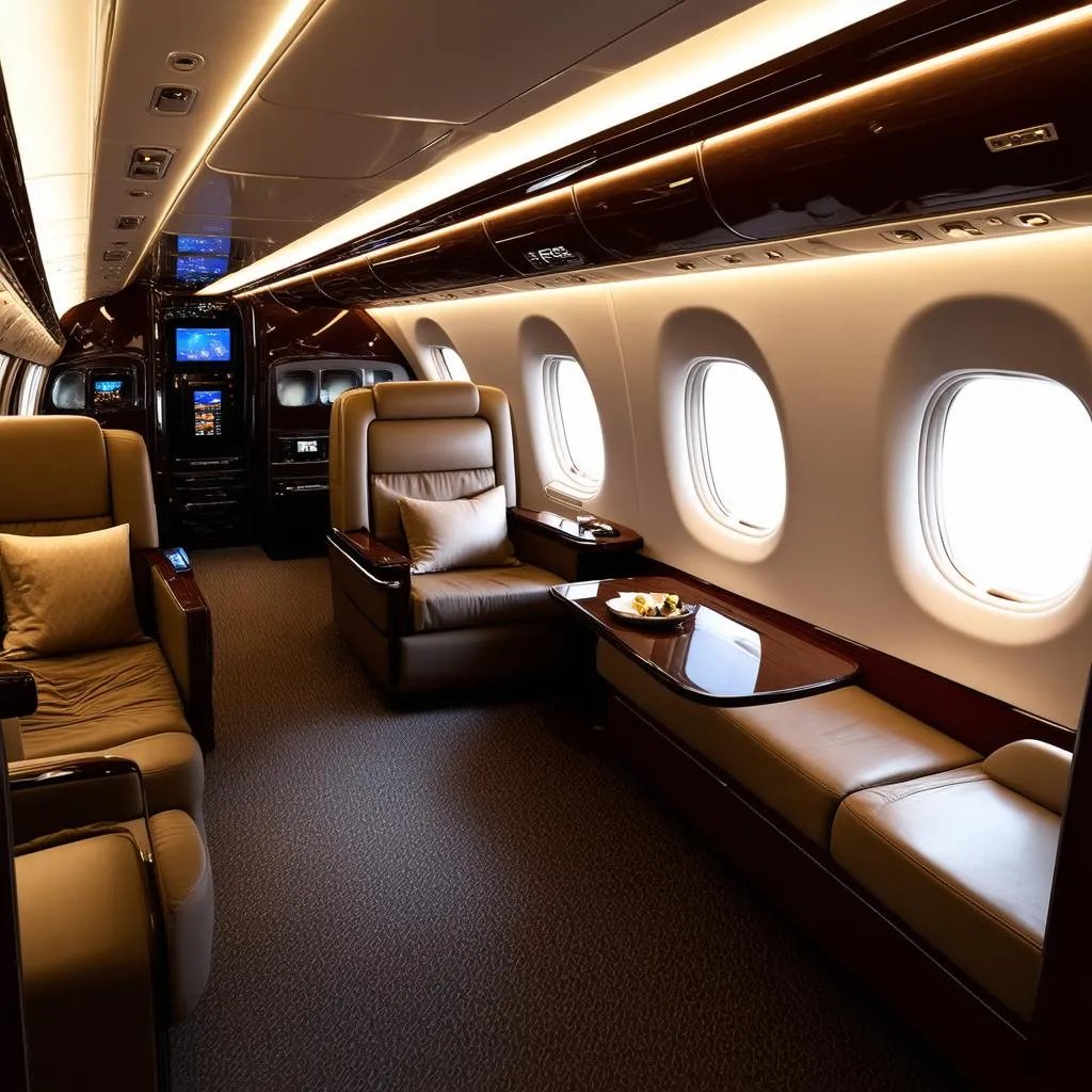 Private Jet Interior