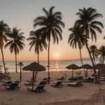 Puerto Vallarta Beach at Sunset