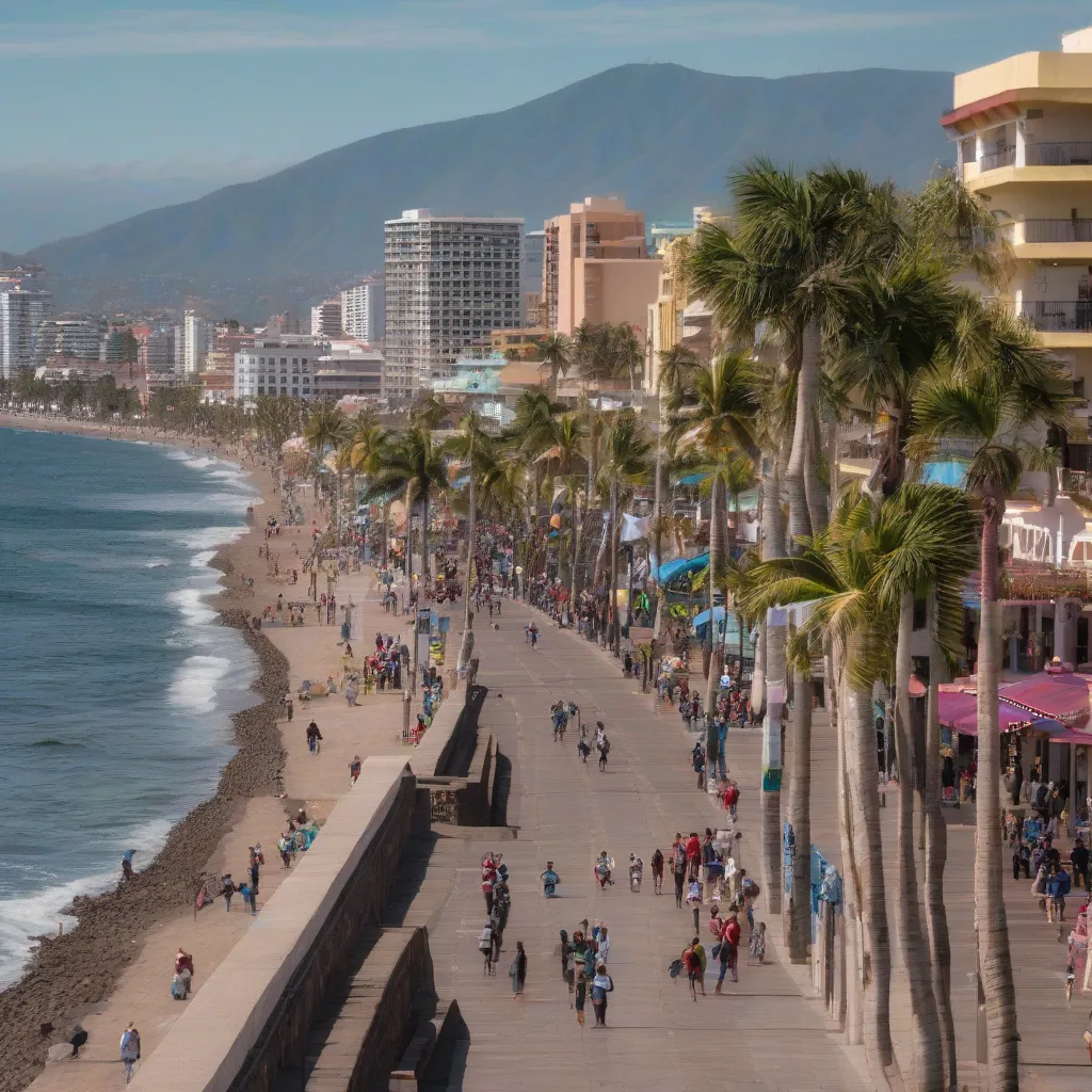 The Malecon in Puerto Vallarta