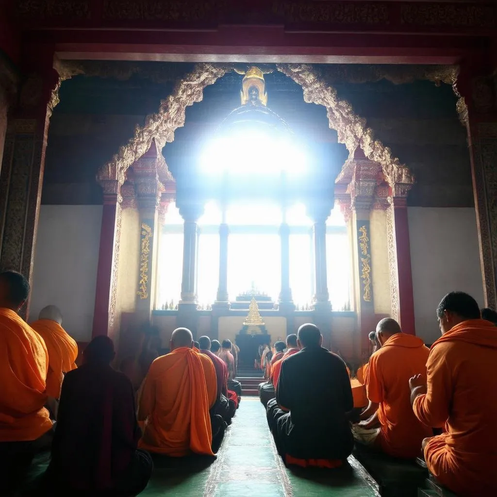 Devotees Praying