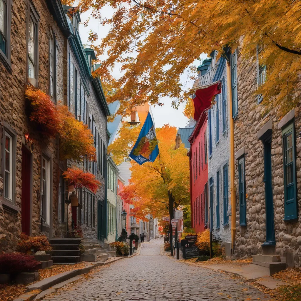 Quebec City's Old Town in Autumn