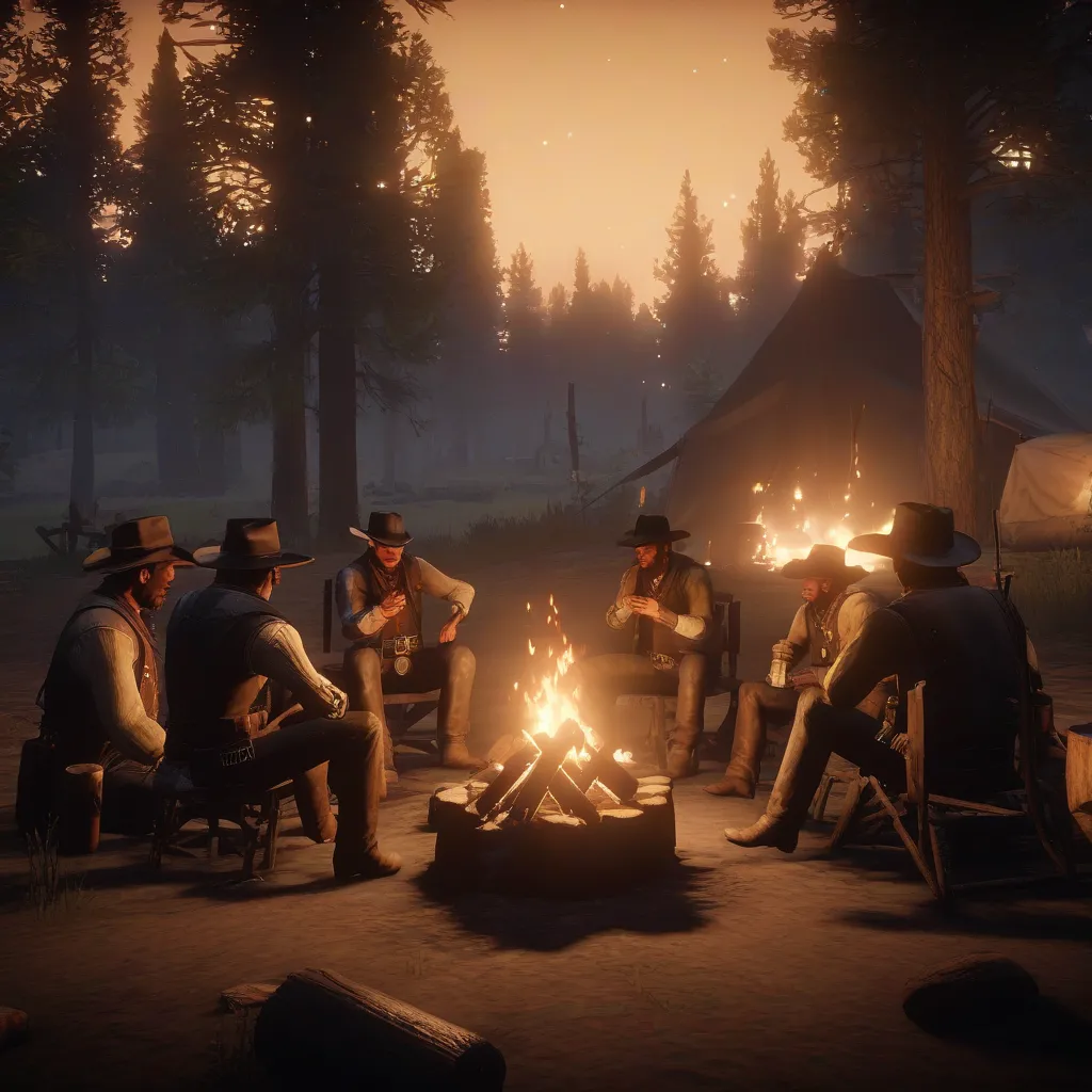 Camping in Red Dead Redemption 2