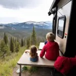 Riding in a Travel Trailer