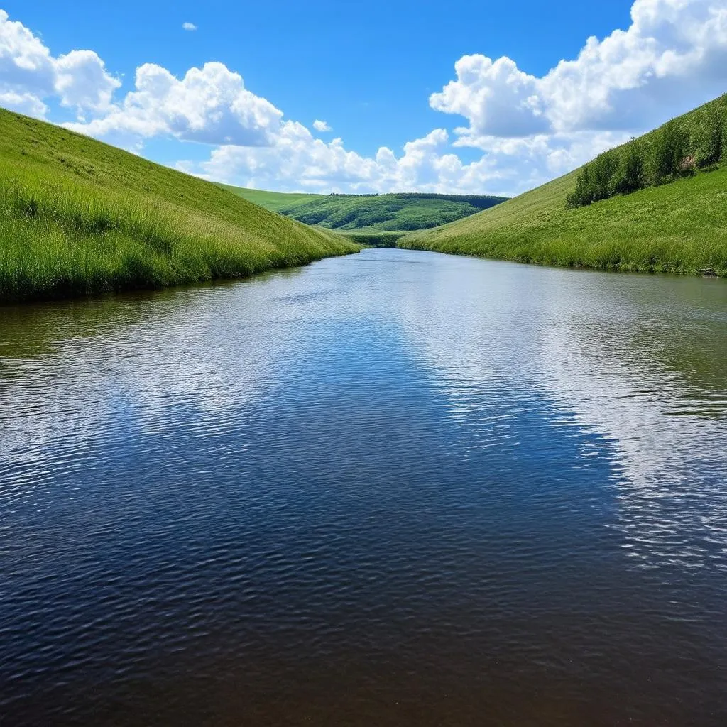 Serene River Landscape