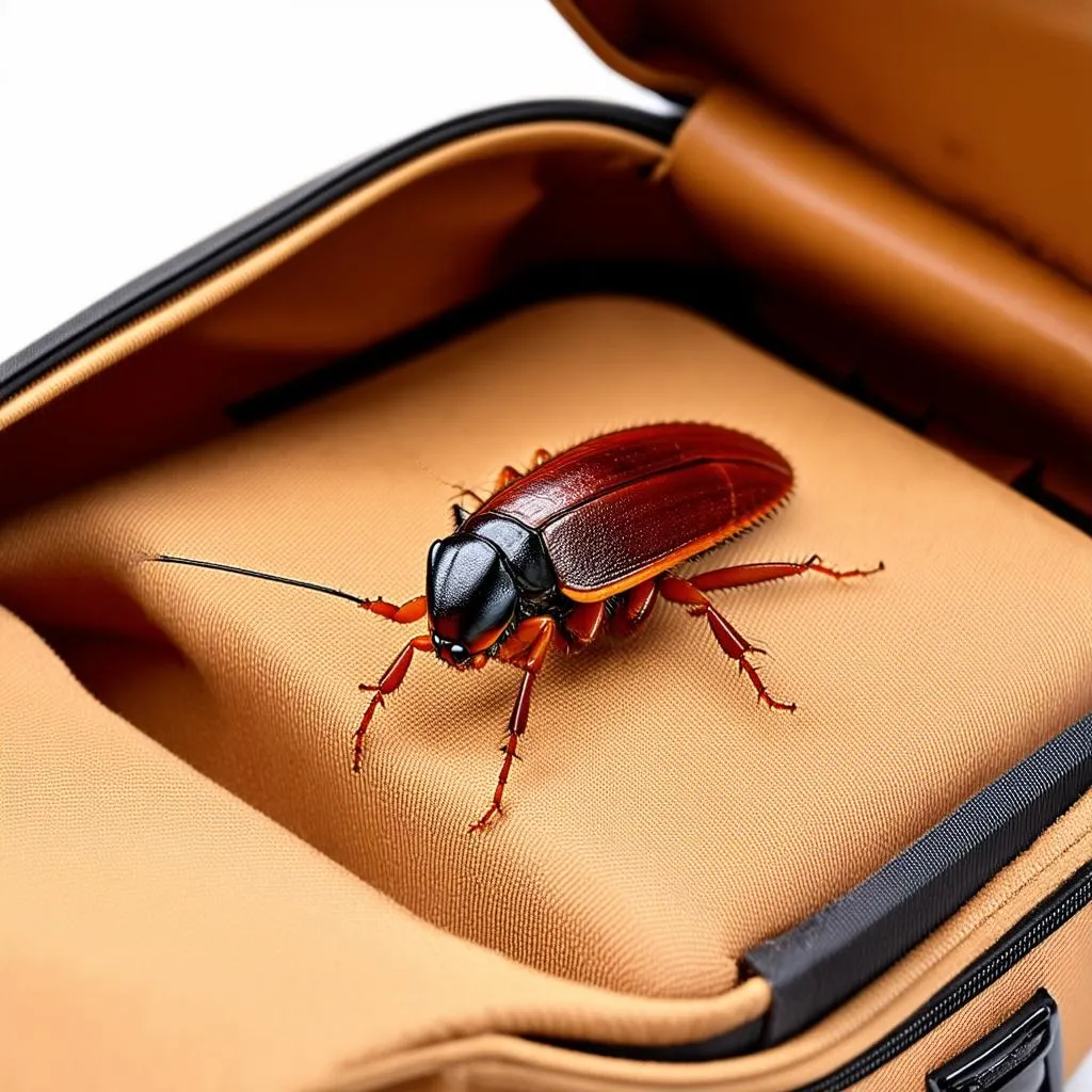 Roach in Suitcase