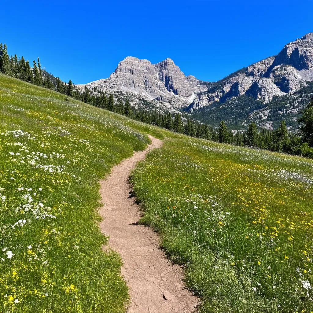 Hiking Trail in Rocky Mountain National Park