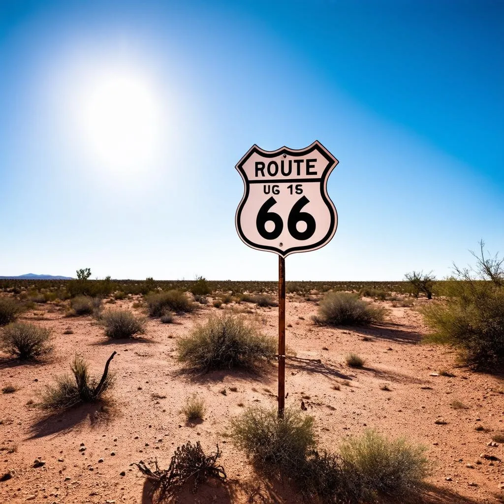 Route 66 Road Sign