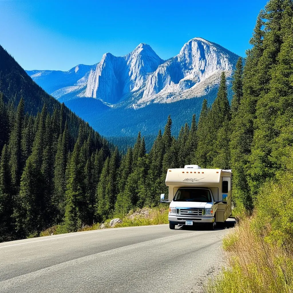 RV Rental on a Mountain Road