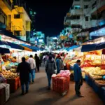 Safe Streets of Qatar at Night