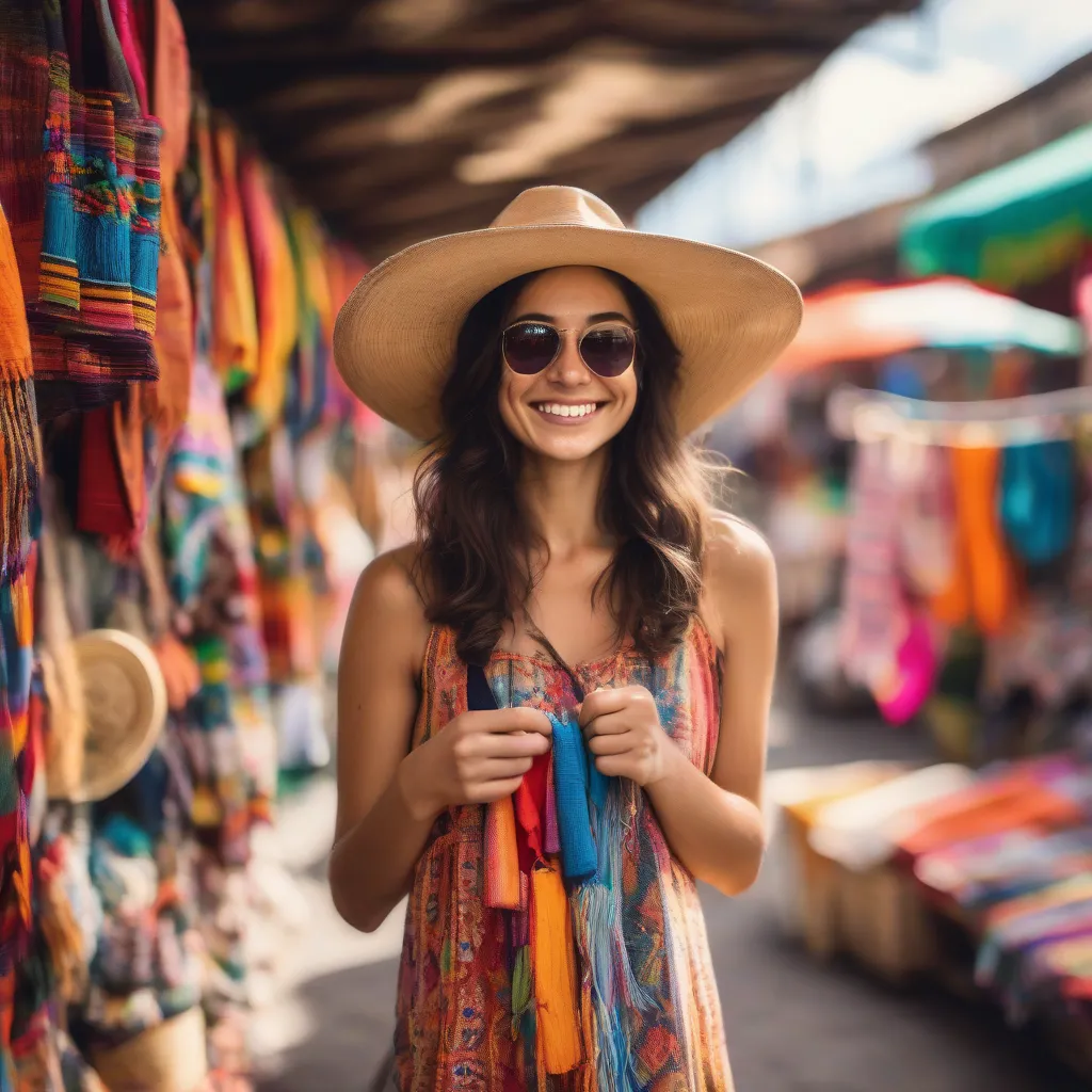 Woman Smiling Safely in Mexico