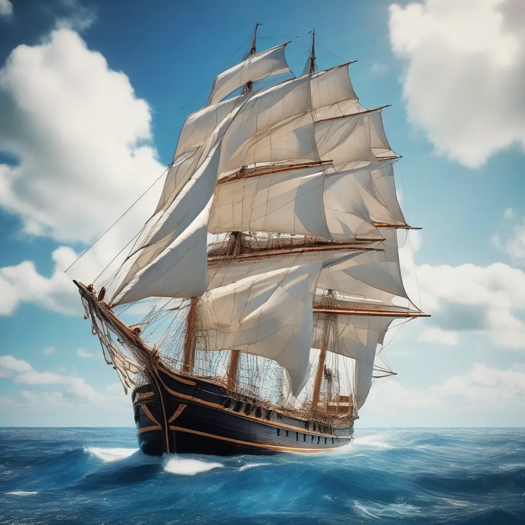 Sailing Ship on the Ocean