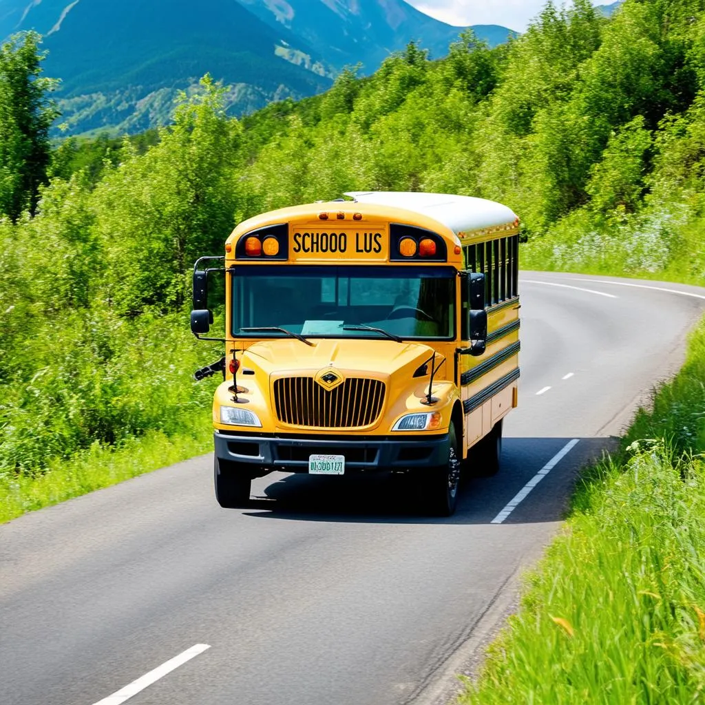 Exploring the Open Road: A School Bus Journey of 50 km/hr for 45 Minutes