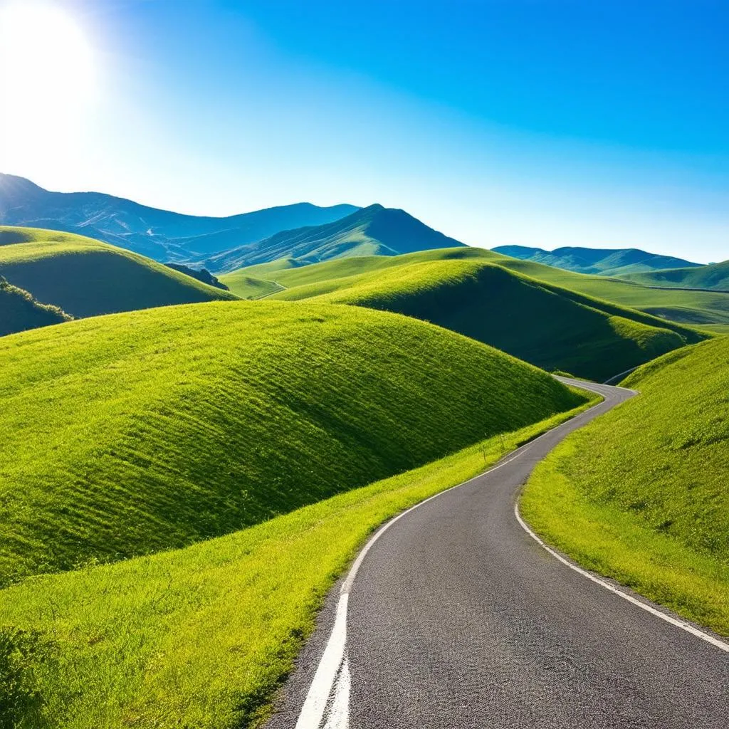 A scenic drive through the Scottish Highlands