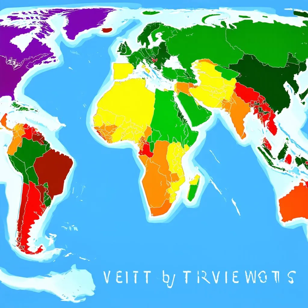 World Scratch Off Map for Travelers