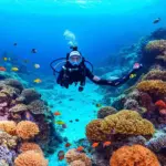 Scuba Diving in Coral Reef