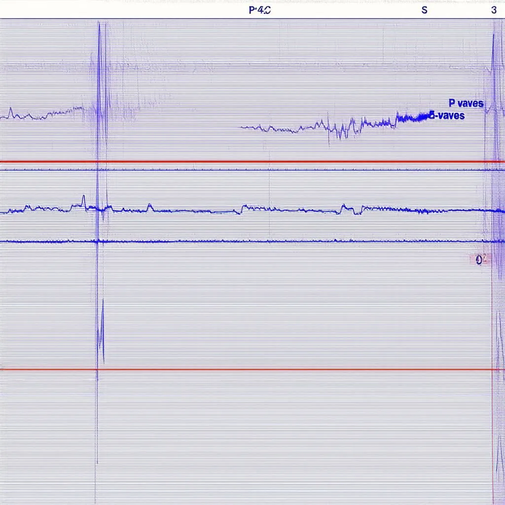 Understanding Seismic Waves: How a Seismogram Shows P Wave Travel