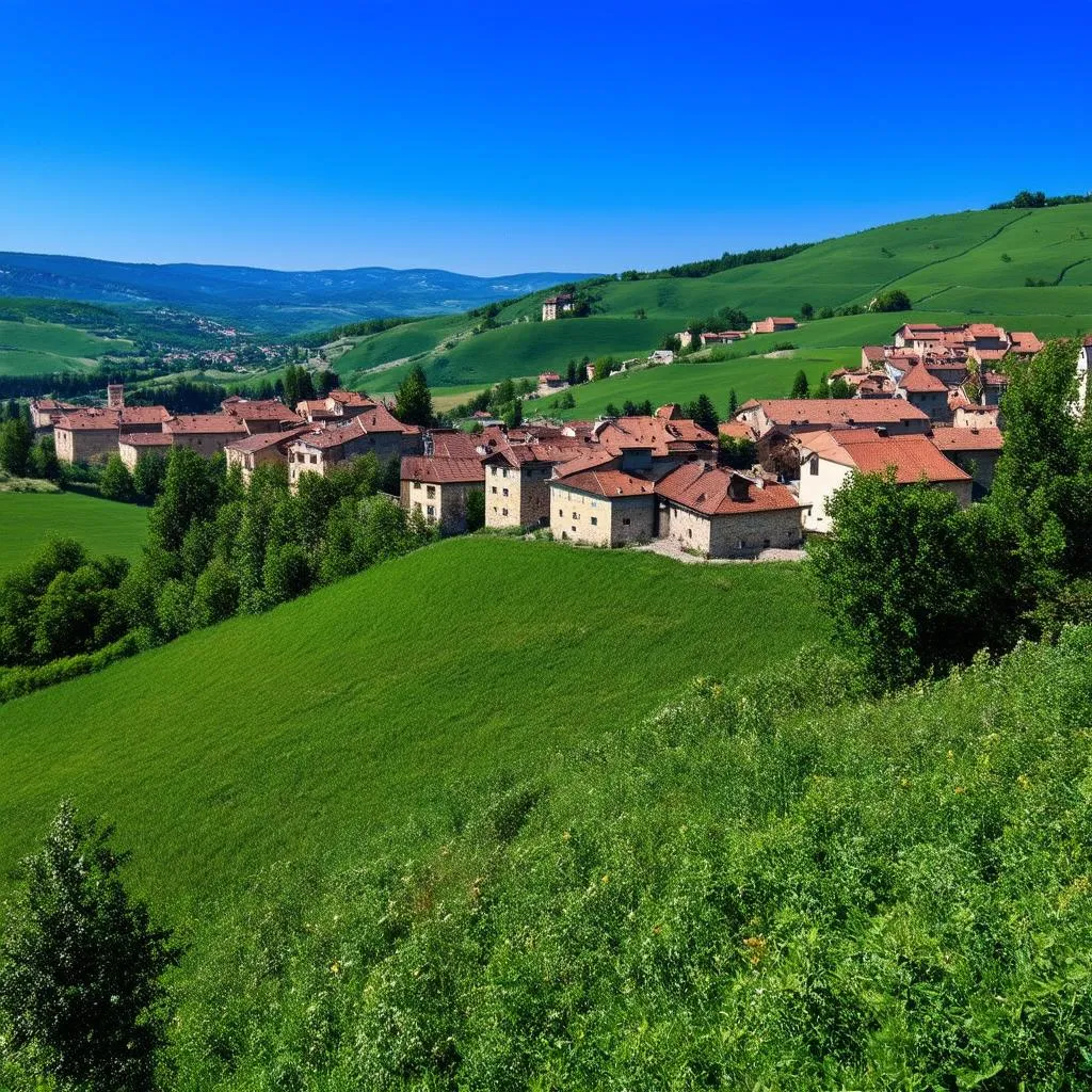 Rolling Hills of the Serbian Countryside