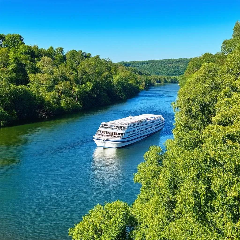 A serene river cruise