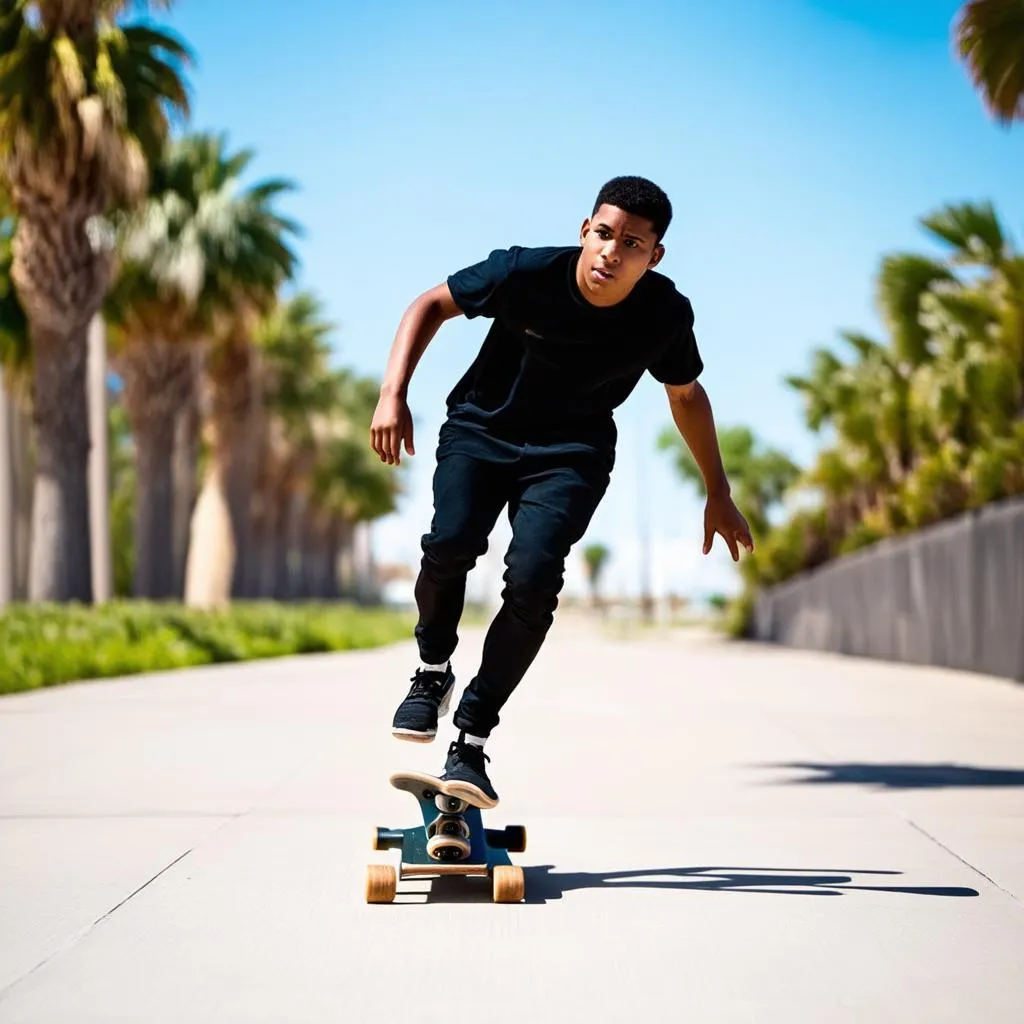 The Physics and Thrill of Skateboarding: A Journey on a Horizontal Surface