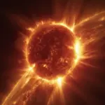 Solar Flare Erupting from the Sun