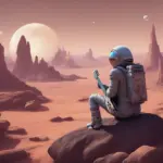 A Spaceman with a Guitar