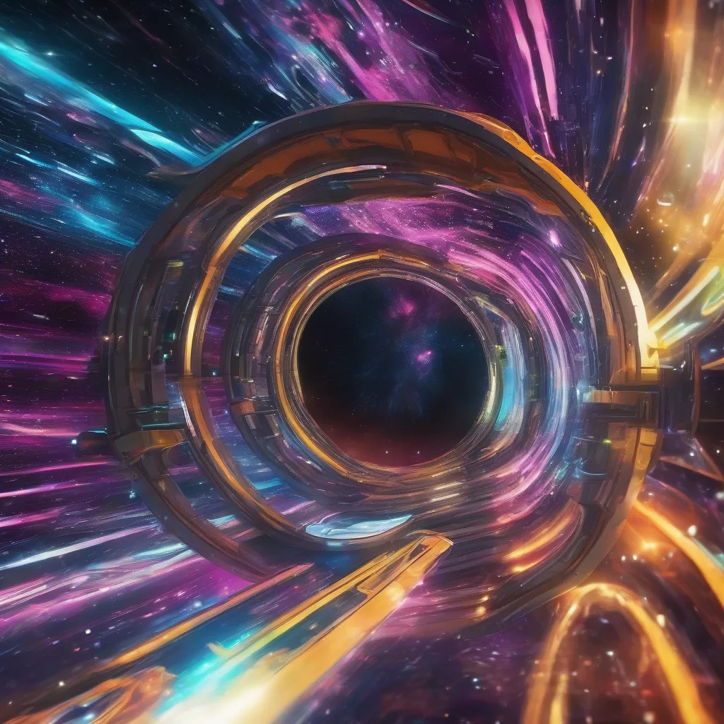 Spaceship in Wormhole