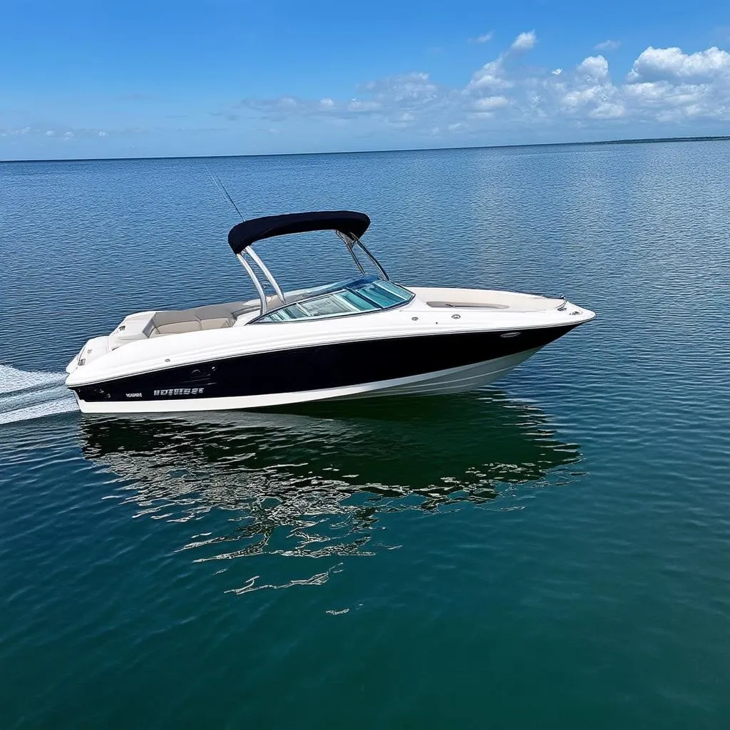 Speedboat on Calm Water